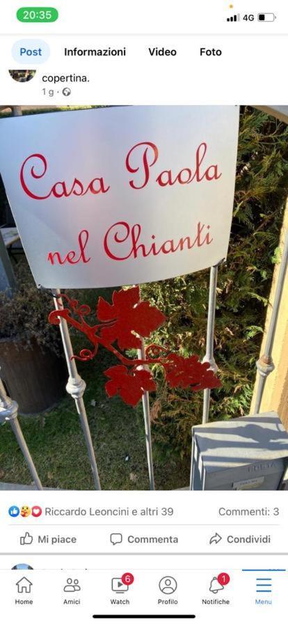 Casa Paola Nel Chianti Bed & Breakfast Castelnuovo Berardenga Eksteriør bilde